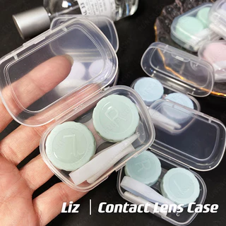 ตลับคอนแทคเลนส์ สีน่ารักกล่องใส่คอนแทคเลนส์แบบพกพาสําหรับเลนส์สีแบบพกพา