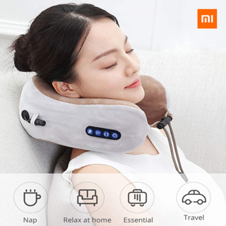 หมอนนวดคอ เครื่องนวดคอ neck massager หมอน รองคอ U-shape travel pillow ที่นวดคอ หมอนนวด เครื่องนวดคอหมอนรองคอ