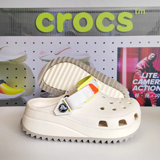 crocs แท้ 100% crocs Classic Hiker Clog รองเท้าแตะ พื้นหนา กันลื่น เหมาะกับเดินชายหาด สไตล์คลาสสิก สําหรับผู้ชาย และผู้ห