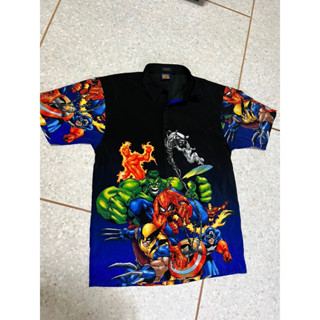 เสื้อเชิ้ตฮาวาย Marvel Avengers OVP สินค้างานแท้ ปี 2002