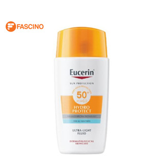 Eucerin Sun Hydro Protect Ultra Light Fluid SPF50+ 50ml. - ผลิตภัณฑ์ป้องกันแสงแดดสำหรับผิวหน้า