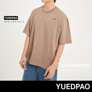 Yuedpao No.1 เสื้อยืดSignature Oversize Summer ผ้าหนาทรงสวย ยับยากรีดง่าย รับประกันไม่ย้วย 2 ปี สี Walnut