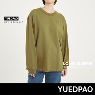 Yuedpao No.1 เสื้อยืดSignature Longsleeve Summer ผ้าหนาทรงสวย ยับยากรีดง่าย รับประกันไม่ย้วย 2 ปี สี  Fern