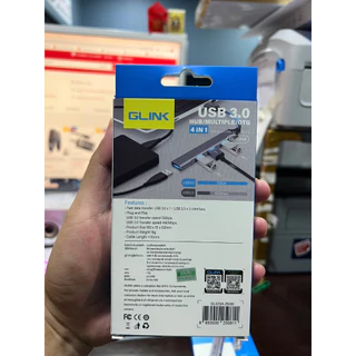 (ใช้เป็นOTGได้) Glink GL-029A , GL-029C USB & USB-C to USB ตัวเพิ่มช่อง USB HUB 4 Port 3.0/2.0 ประกันศูนย์ 1 ปี