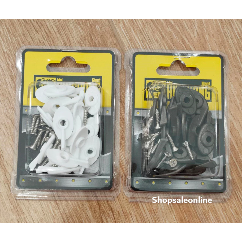 ลูกบิดมุ้งลวด ลูกบิดหางปลา หางปลามุ้งลวด สีขาว และสีน้ำตาล (แพ็ค 15 ตัวพร้อมน็อต) ผลิตจากพลาสติกคุณภาพดี เนื้อเหนียว หนา