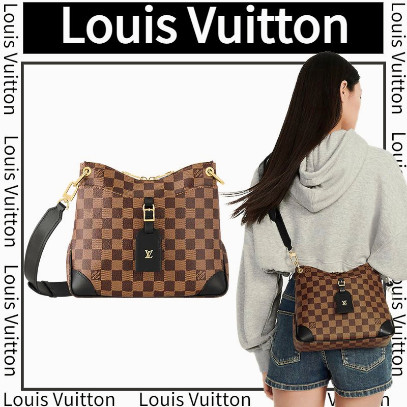 หลุยส์วิตตอง Louis Vuitton  SAC ODÉON PM/กระเป๋าสตรี/กระเป๋าสะพายข้าง/กระเป๋าสะพายไหล่/การรับประกันข