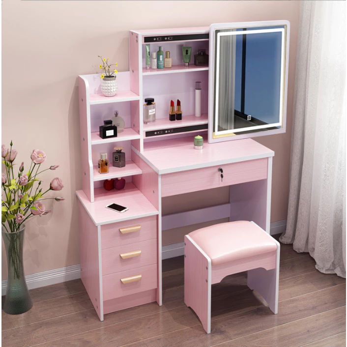 furnituredirect โต๊ะเครื่องแป้ง พร้อมเก้าอี้ โต๊ะแต่งหน้า มี 2 ขนาด H 5601 5602