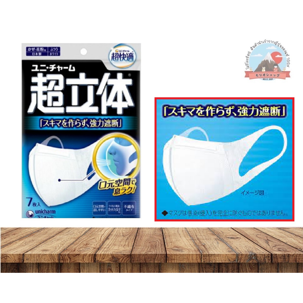 unicharm super 3D PM2.5 ยูนิชาร์มหน้ากากอนามัยโฉมใหม่แบบ3D ทำให้หายใจได้สะดวกสะบายกว่าเดิม และสายคล้องหูนิ่ม