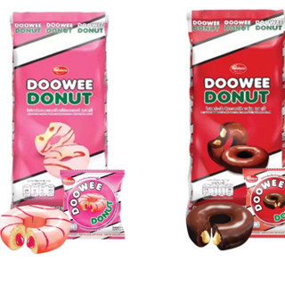 ส่งไว🚀 ดูวี่ โดนัท DOOWEE DONUT 29g. บรรจุ 12 ซอง โดนัท 2 รสชาติ ให้เลือก อร่อยมาก