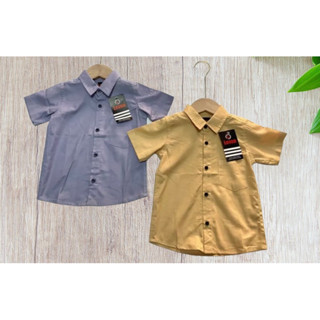 เสื้อเชิ้ต/เสื้อคอปกเด็ก(LEVEN)2-12Y(พร้อมส่ง)