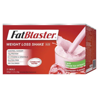 Naturopathica Fatblaster Weight Loss Shake Raspberry 21 x 33g Sachets Exclusive Size