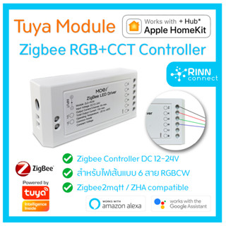 Tuya Zigbee RGB CCT LED Controller Driver 12-24V RGB CW Smartlife Google Homekit