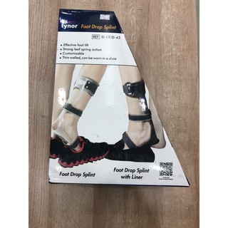 Tynor Foot drop splint เพิ่มความกระชับในการเคลื่อนไหวสำหรับเท้าตก มีความบางจึงทำให้เคลื่อนไหวสะดวก