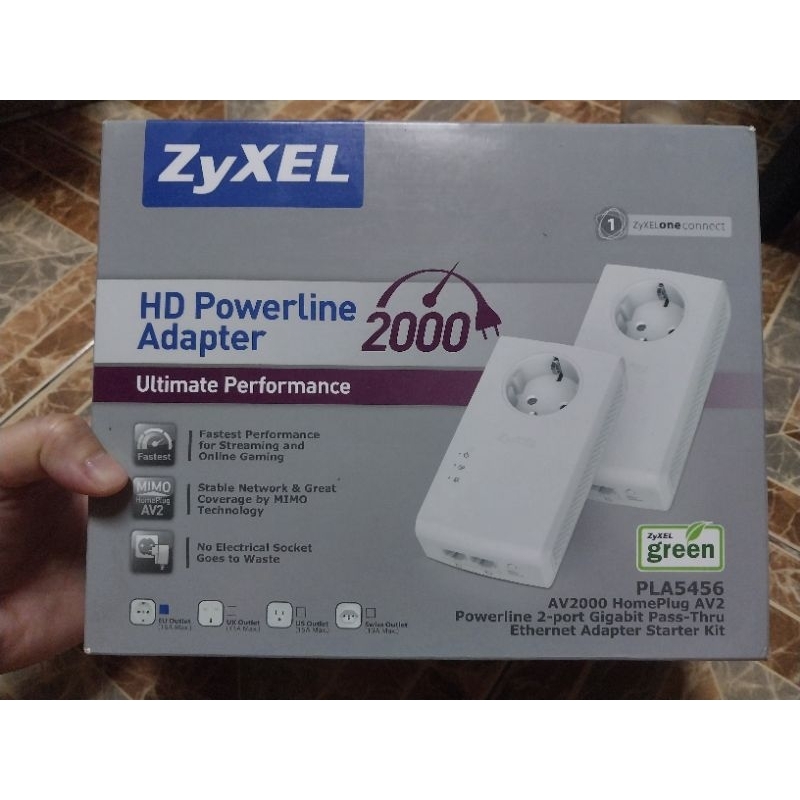Powerline ZYXEL (PLA5456 Twin Pack) Gigabit ชุดคู่
