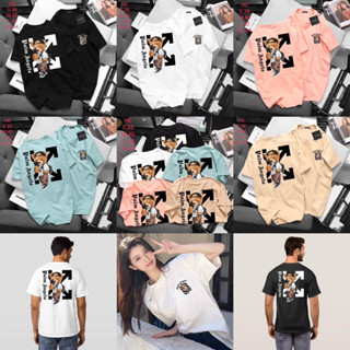 เสื้อยืด Off White 🐻cotton 💯 เสื้อยืดคอกลม | เสื้อยืดแบรนด์เนม