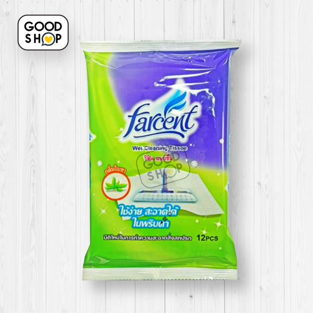 รีฟิลไม้ม็อบผ้าเปียกอเนกประสงค์ ไฟฟ้าสถิตย์ Farcent กลิ่น Tea tree
