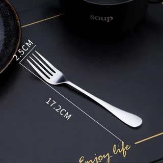 ช้อนส้อม 1คู่ ช้อนส้อมสแตนเลส ชุดช้อนส้อม Stainless Steel หนา ไม่เป็นสนิ่ม