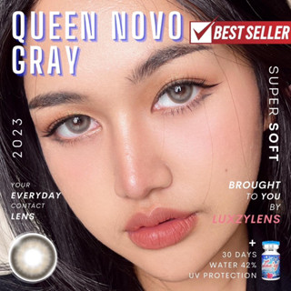 Luxzy lens Queen Novo Brown/Gray ค่าสายตา 0.00-650 Size M(เลนส์ขนาดกลาง)