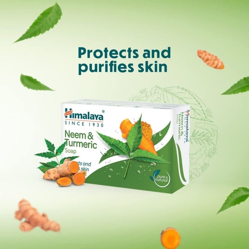 รายละเอียดสินค้า Himalaya Neem & Turmeric soap 75g_125g-