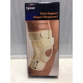 Tynor knee support Hinged (neoprene) ซัพพอร์ต พยุงข้อเข่า ลดการบาดเจ็บบริเวณหัวเข่า มีซิลิโคนเสริมแกนข้างช่วยประคอง