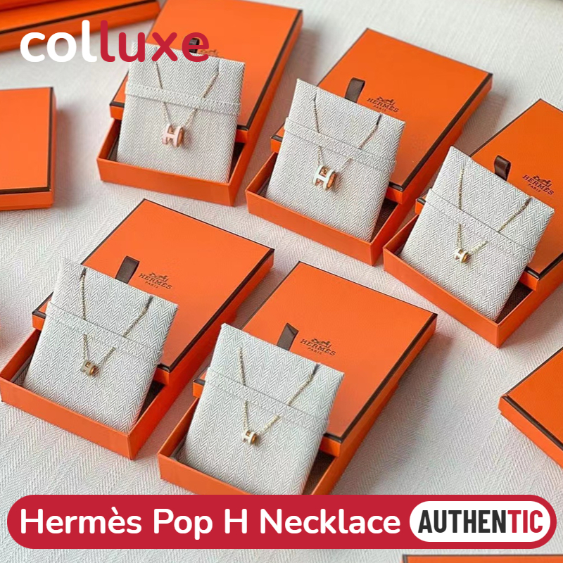 เฮอร์มีส Hermès POP H Necklaces & Mini POP H Necklaces Gold/ Rose Gold/ Silver สร้อยคอเฮอร์มีส มีหลายสีให้เลือก