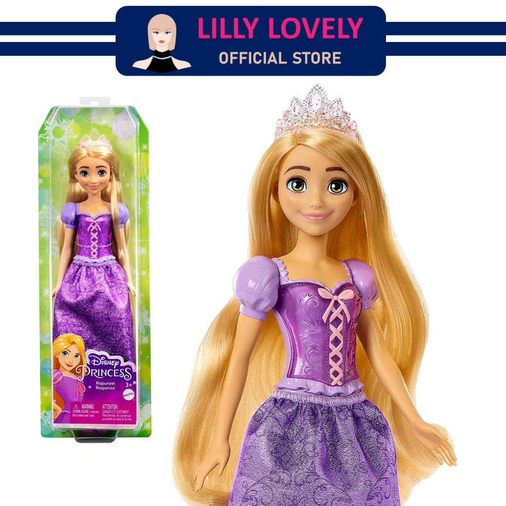 Disney Princess Rapunzel ตุ๊กตาเจ้าหญิงดิสนีย์ ราพันเซล ลิขสิทธิ์แท้ HLW03