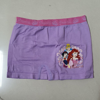 สินค้าลิขสิทธิ Disney Princess กางเกงใน ขาสั้น Cotton Spandex เด็กหญิง อายุ 4-12+ ปี เนื้อนุ่มใส่สบาย ใหม่