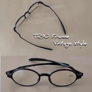 แว่นตาป้องกันแสงสีฟ้า Anti-blue TR90 READING GLASSES รุ่น 1189 กลมรี แว่นสายตายาว แว่นตาอ่านหนังสือ กลมกลม เบาพิเศษ