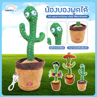 กระบองเพชรเต้นได้ ตุ๊กตาอัดเสียง มีเพลง เต้นได้ cactus can dance กระบองเพชรพูดได้