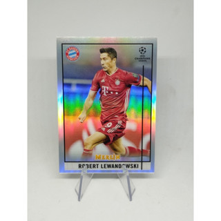 Topps Merlin UEFA Robert Lewandowski Silver Refractor SP Bayern Munchen 2020-21