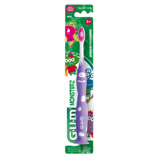 💥EXP 15/06/27💥 902 G.U.M Kids Monsterz Toothbrush 5+  แปรงสีฟันสำหรับเด็กอายุ 5 ปีขึ้นไป อ่อนนุม เพื่อกำจัดคราบแบคทีเรีย