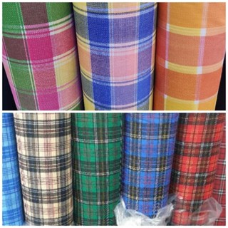 ผ้าเมตร หลา ลายการ์ตูน​ ผ้าคอตตอลผสม ทีซีการ์ตูน สก็อต ถ่ายพ…