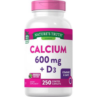 Natures Truth Calcium + D3 600mg with Vitamin D3 | 250 Tablets