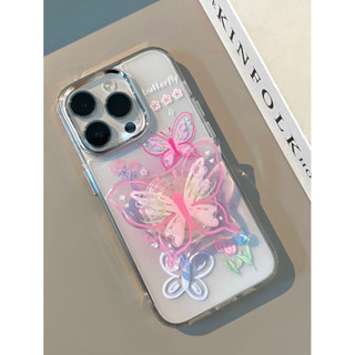 (พร้อมส่งในไทย)cute pink butterfly เคส+griptokผีเสื้อชมพู