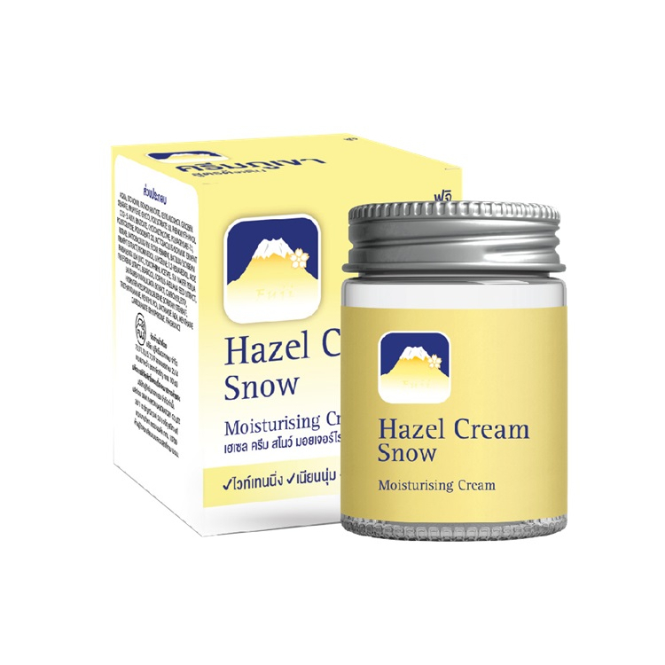 *(สีเหลือง) ฟูจิ ครีมภูเขา (มีให้เลือก 2ขนาด) บำรุงผิวหน้า Hazel Cream Snow Moisturising Cream