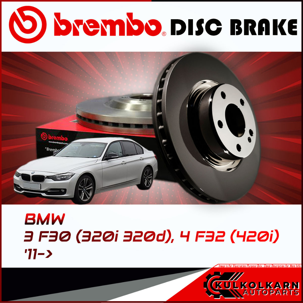 จานเบรกหน้า  BMW SERIE 3 F30 (320i 320d), 4 F32 (420i) (HC) 11-> (09 C114 11)