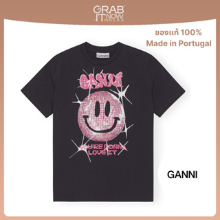 Pre ⚡️ Ganni Tshirt เสื้อยืดของแท้ 100% unisex ลาย Smiley