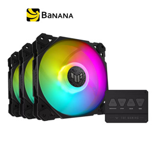 พัดลมคอม Asus Fan TUF Gaming TF120 ARGB Black (Triple Fan) by Banana IT