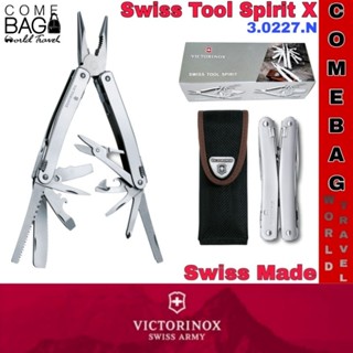 คีมSwissTool Spirit Xของแท้จากVICTORINOX คีมรุ่นเล็กที่แข็งแกร่งกระทัดรัดใบมีดหัวตัดแบบใบหยักที่มีความคมสูงตัดเชือกได้ดี