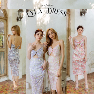 Lyla : dress เดรสยาวลายดอกไมั