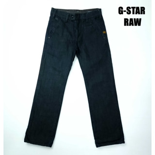 ยีนส์ G-Star Raw เอว 32 ทรงชิโน่ ผ้าด้านสีเข้มใหม่ ขากระบอกตรง