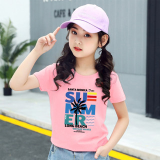 H391(ส่งจากไทย)เสื้อยืดเด็กแขนสั่ง ลายแฟชั่นสวยน่ารัก.ใส่ได้ทั้งเด็กชายและเด็กหญิง