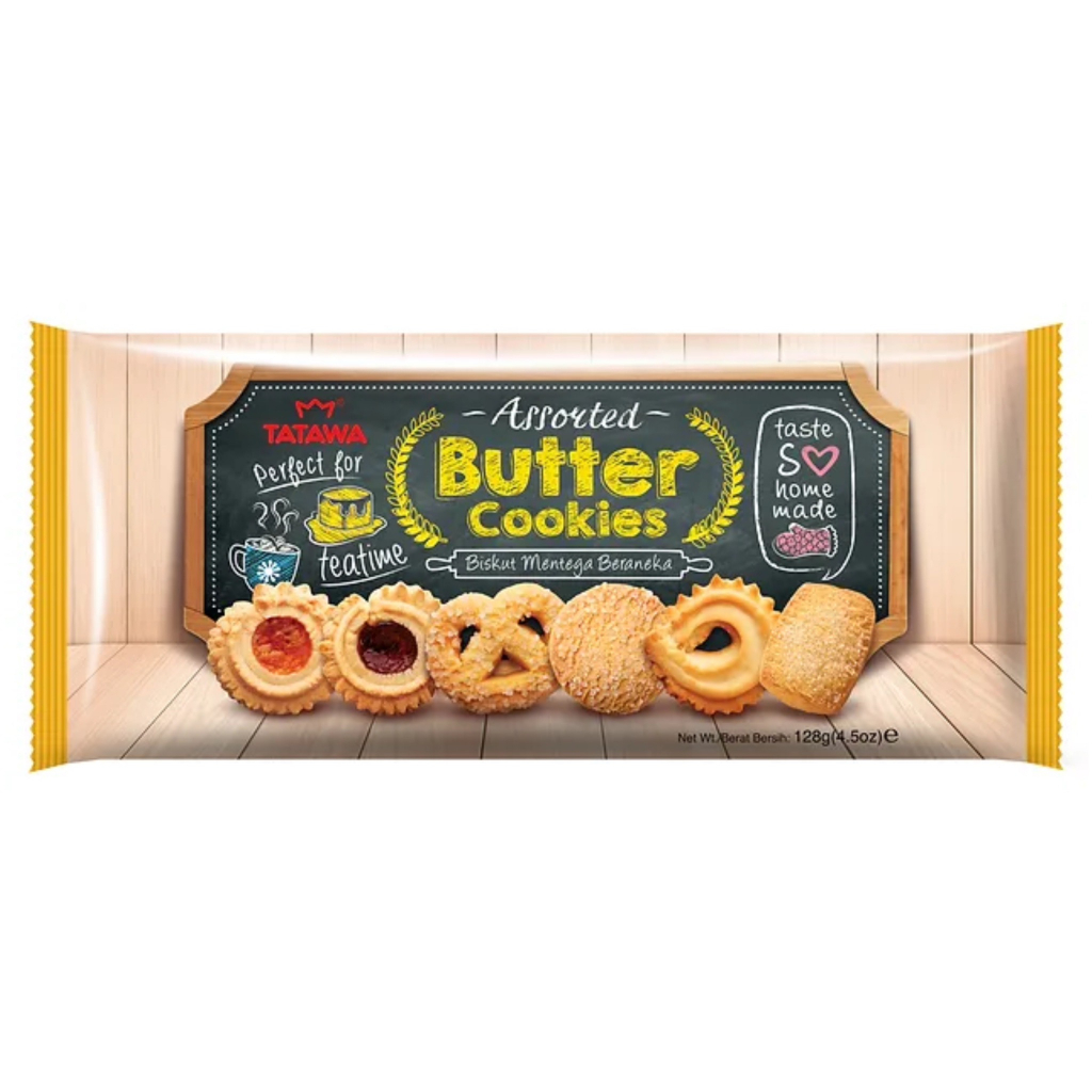 ทาทาวา คุกกี้เนยรวมรส | Tatawa Assorted Butter Cookies 128g