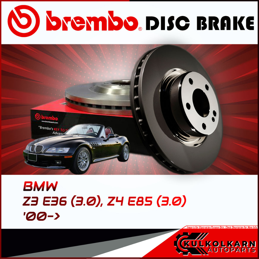 จานเบรกหน้า  MINI Z3 E36 (3.0), Z4 E85 (3.0) (HC) 00-> (09 7701 11)