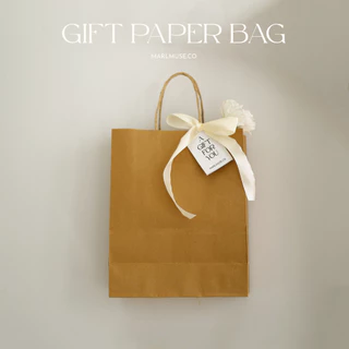 MARLMUSE | ถุงของขวัญ ( gift paper bag) ถุงกระดาษใส่กล่องของขวัญ(ไม่มีกล่อง) -ถุงกระดาษ -ริบบิ้น -การ์ด -ของขวัญ