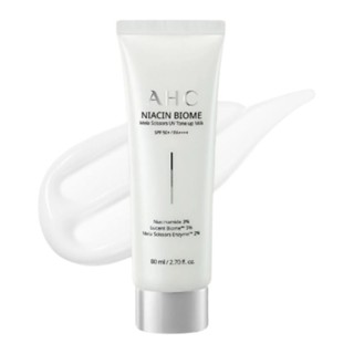 AHC niacin biome mela scissors uv tone up milk spf50+ pa++++