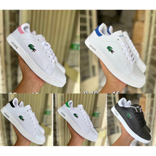 🍀⭐️รองเท้าผ้าใบLacoste แบบหนังสินค้าพร้อมส่ง มี36-45☘️😘