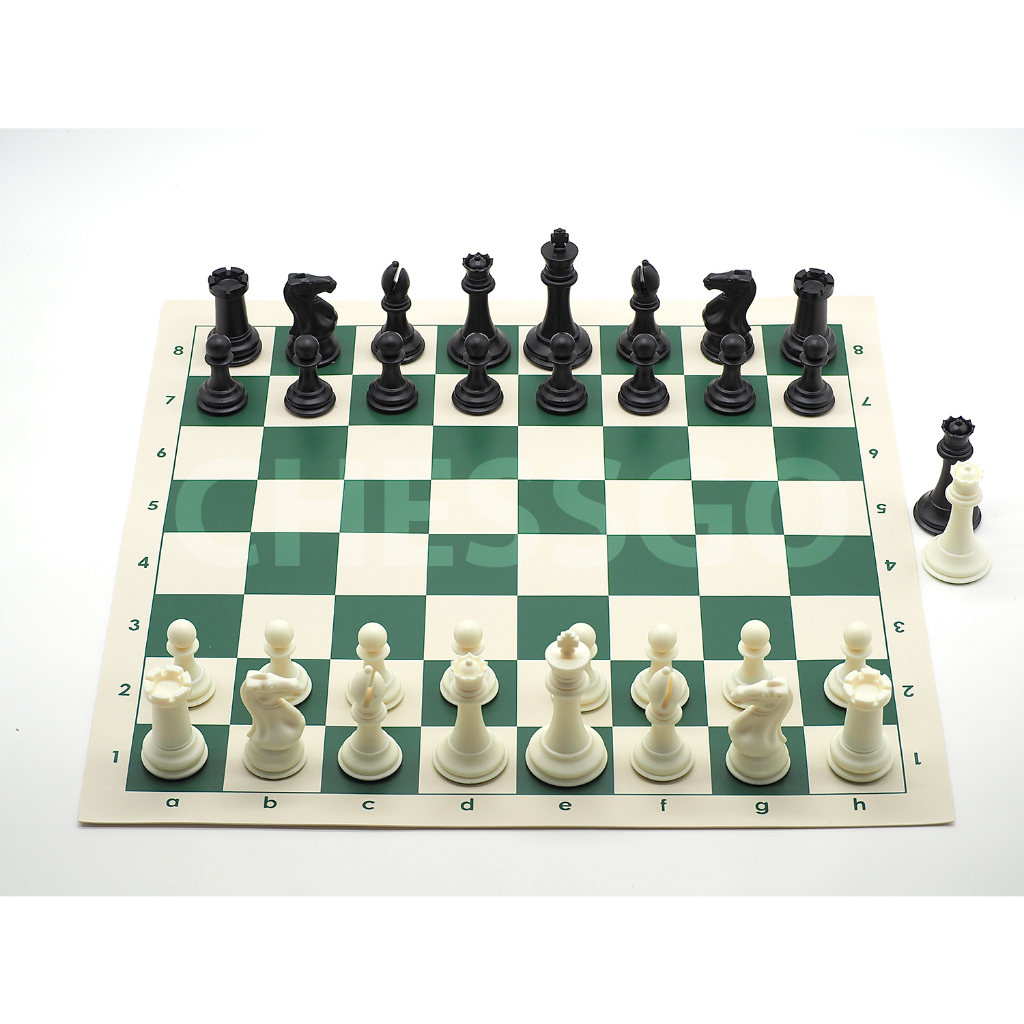 (TepLegacy) ชุดหมากรุกสากล Fischer Chess set (ตัวหมากรุกสากล+กระดานไวนิล) ของแท้ !!