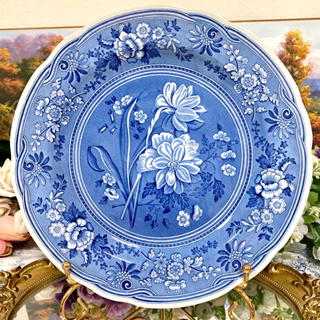 Spode Blue Room Botanical Dinner Plate จาน 10.25 นิ้ว