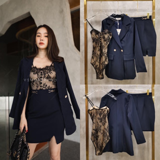 เซตเบลเซอร์ที่สาวๆรอคอย มาแล้วค้า กับเสื้อสายเดี่ยว #setsuit #สูทผู้หญิง #เชตสูทกระโปรง #เชตสูท #ชุดทำงานผู้หญิง #สูท